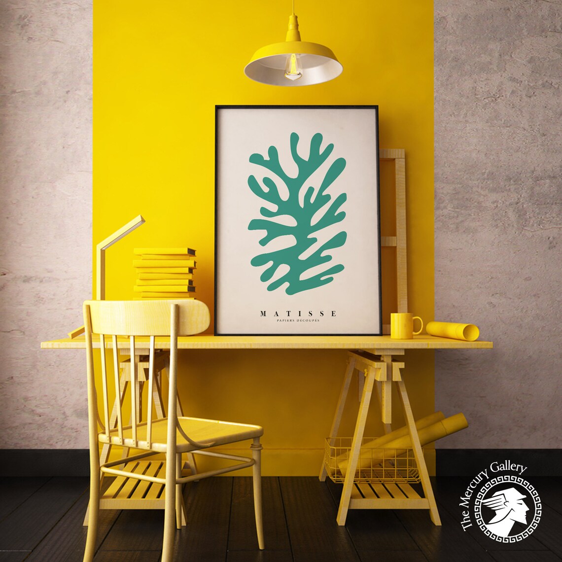 Henri Matisse Green Cutout Papiers Decoupes Abstract Seaweed Poster - Image 5