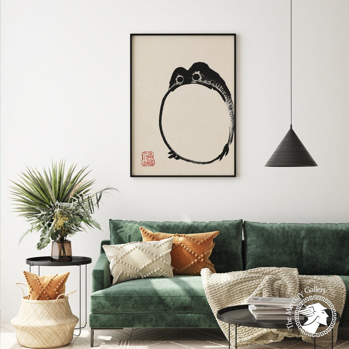 Matsumoto Hoji Vintage Frog Woodblock Art Print - Image 4