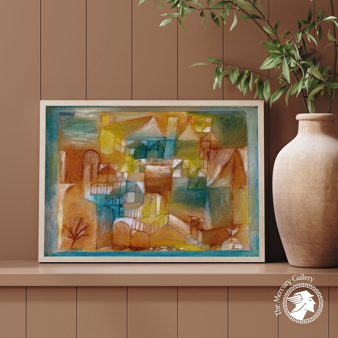 Paul Klee Assade Brown Green 1919 Art Print - Image 3