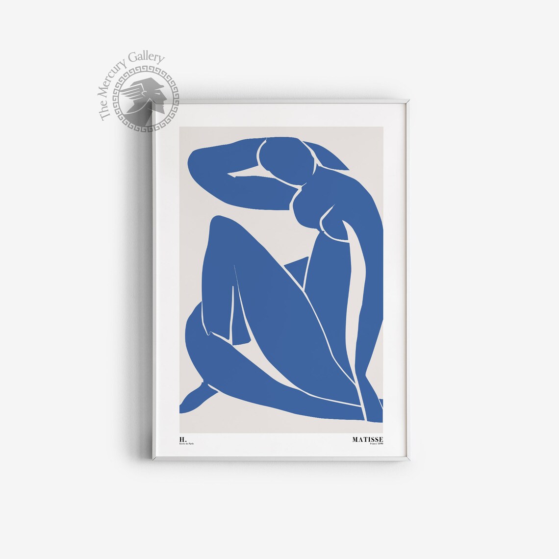 Henri Matisse Blue Nude Cut Out Figure Abstract Exhibition Poster Print - Image 4