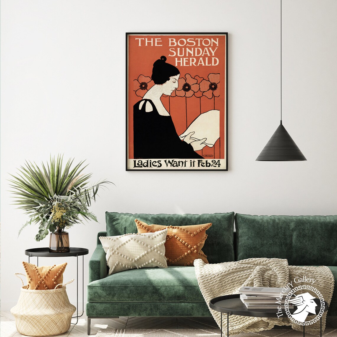 Vintage Boston Sunday Herald Travel Poster Print - Image 4
