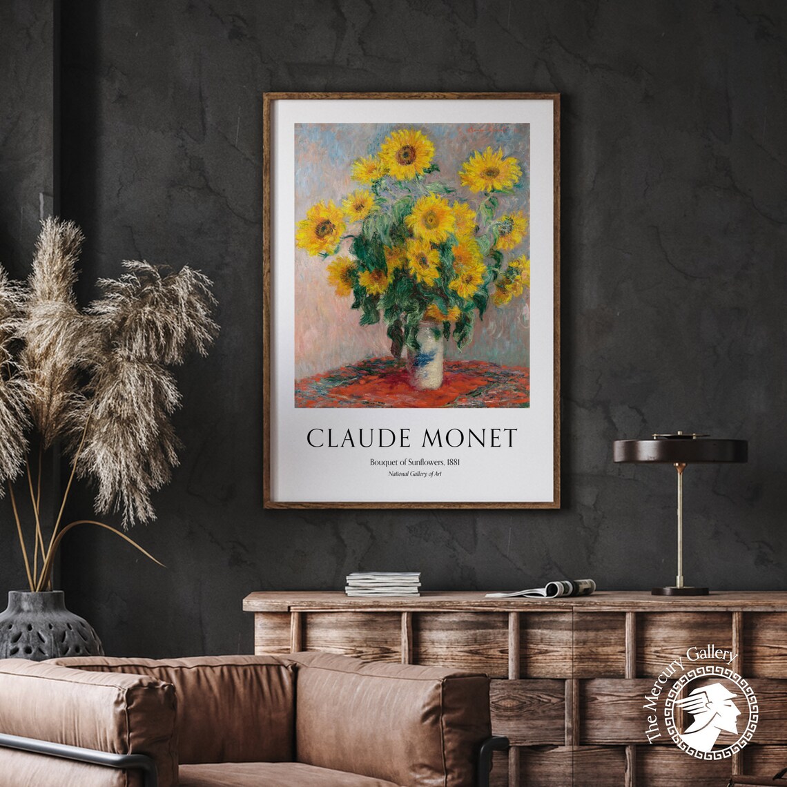 Claude Monet Bouquet Of Sunflowers 1881 Golden Floral Poster - Image 5