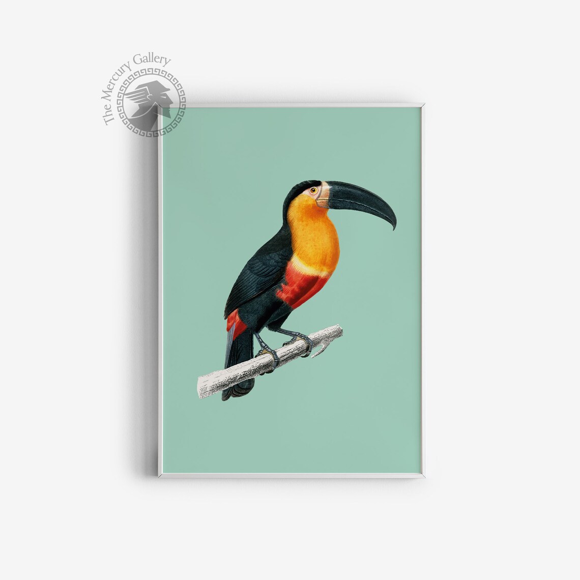 Vintage Toucan Art Print, Tropical Jungle Bird - Image 3