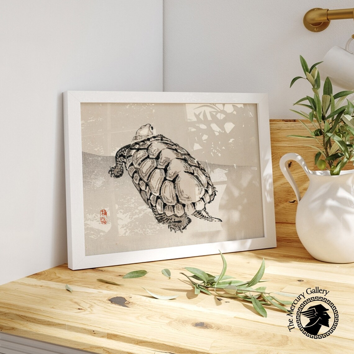 Japanese Tortoise by Matsumoto Hoji, Vintage Animal Print - Image 5