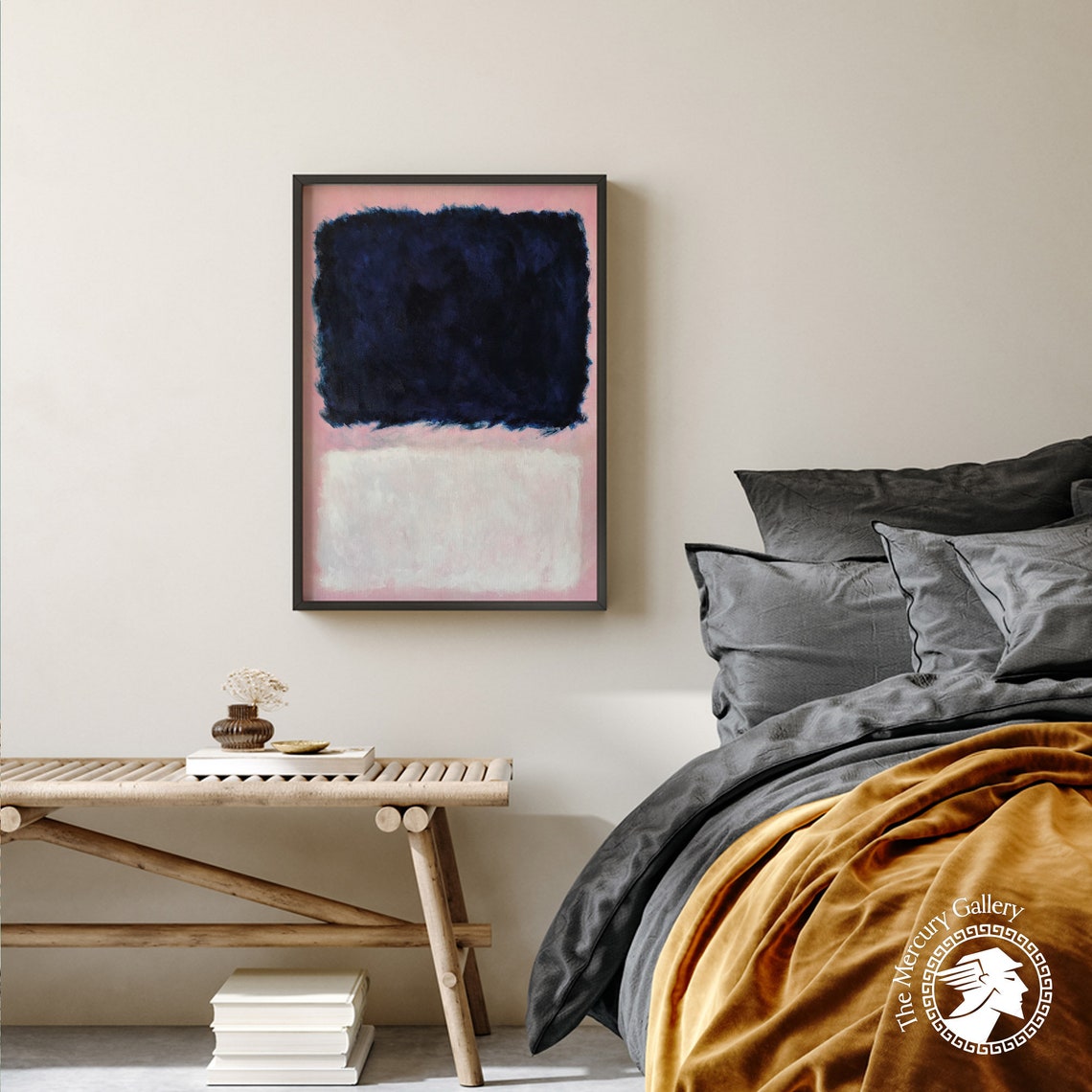 Mark Rothko Poster Print Pink And Blue Wall Art A Exhibition Print As Housewarming Gift Or Livingroom Decor Birthday Gift Idea - Image 2
