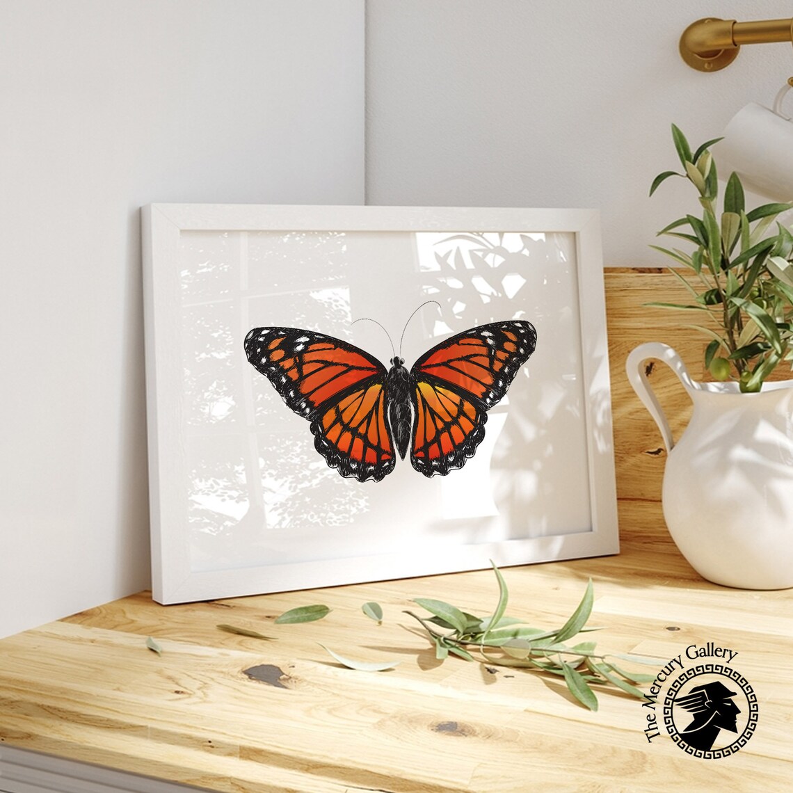 Butterfly Rustic Butterfly Decor Art Print - Image 5