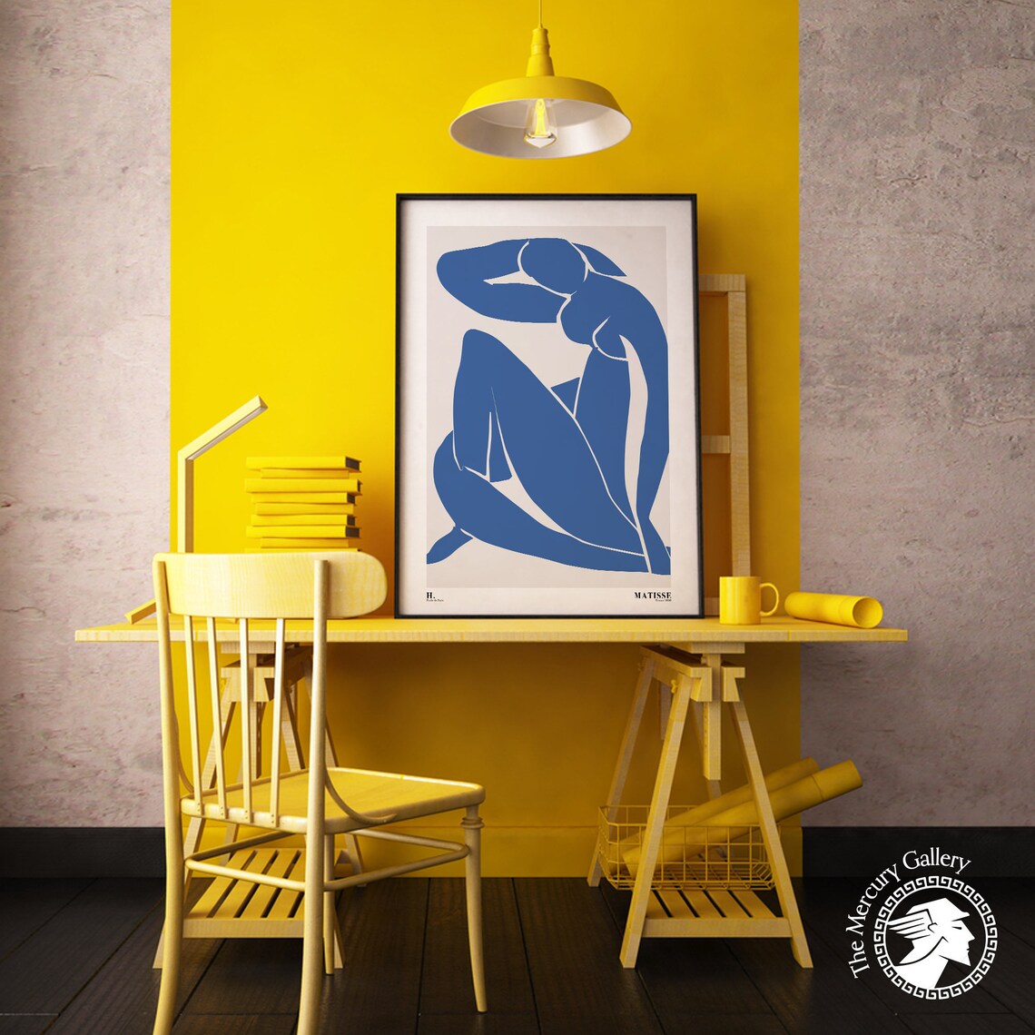 Henri Matisse Blue Nude Cut Out Figure Abstract Exhibition Poster Print - Image 5
