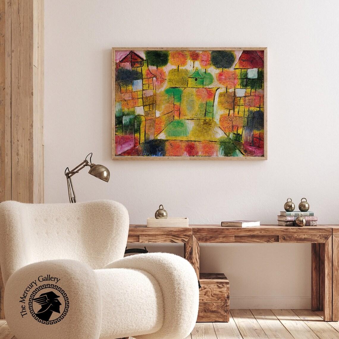 Paul Klee Tree And Architecture Rhythms Art Print - Image 3