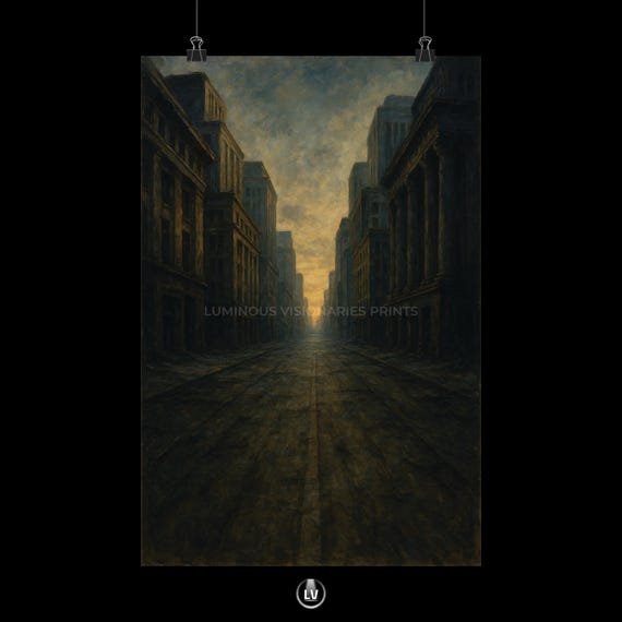 Urban Serenity Matte Vertical Posters Modern Wall Art Cityscape Prints Home Decor Destination Living Room Apacs 118