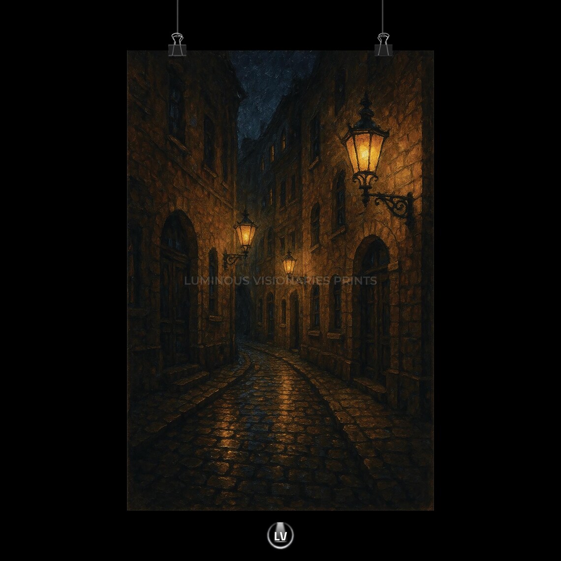 Vintage Street Art, Dark Wall Gift For Lovers