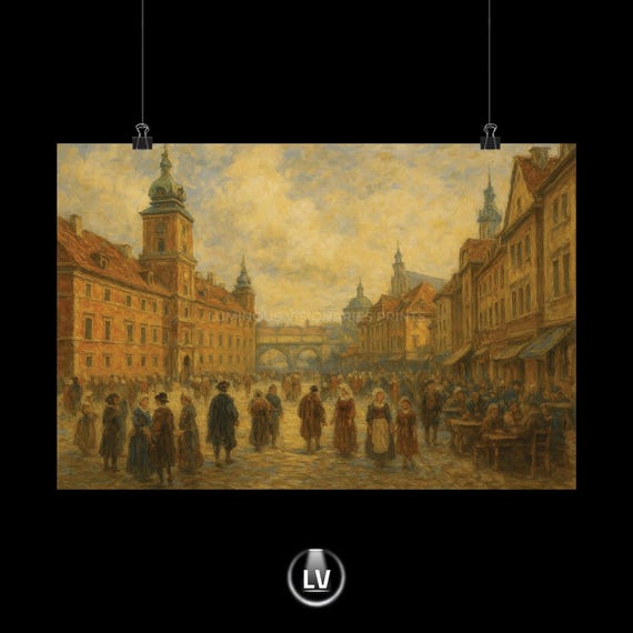 Warsaw Renaissance Matte Horizontal Posters Vintage Cityscape Wall Art Home Dcor Prints Gift For Lovers Apacs 7