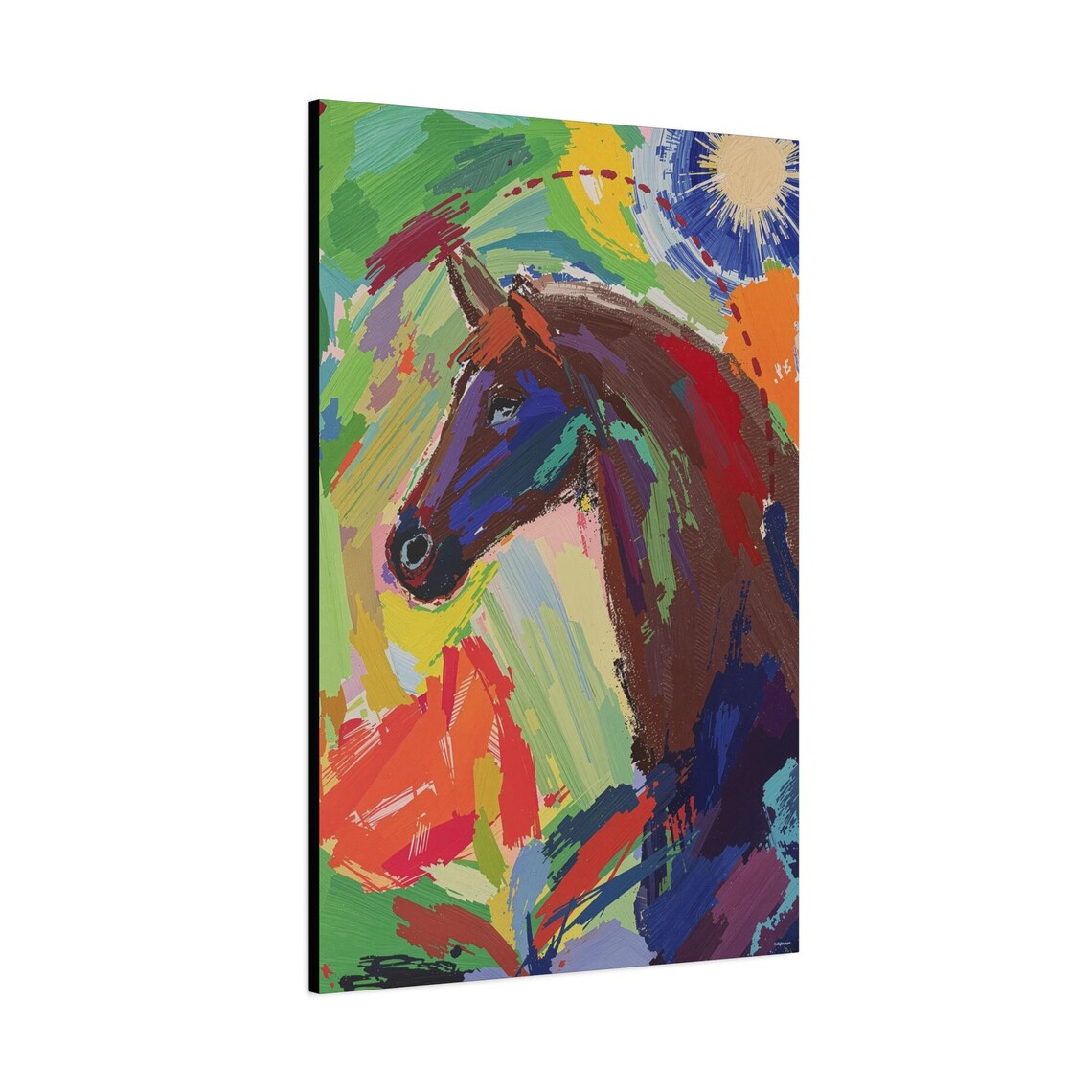 Colourful Horse Portrait, Wall Art Print - Image 2