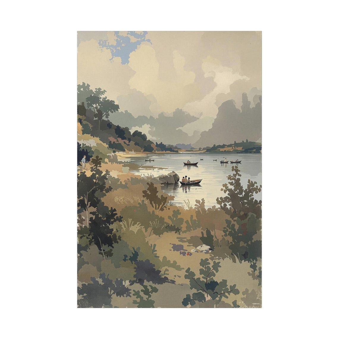 Peaceful Day On The Lake Art - Image 3