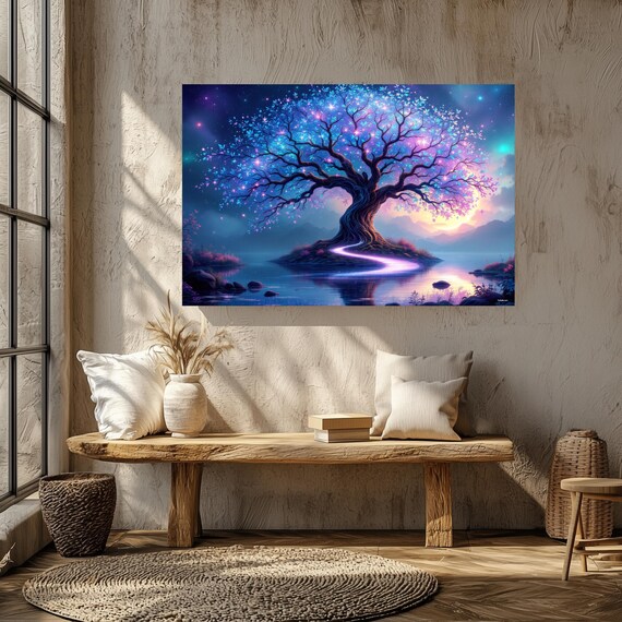 The Enchanted Tree Wall Art Matte Nature Decor For Home Ideal For Housewarming Birthdays Or Holidays Scenic Art Print Home