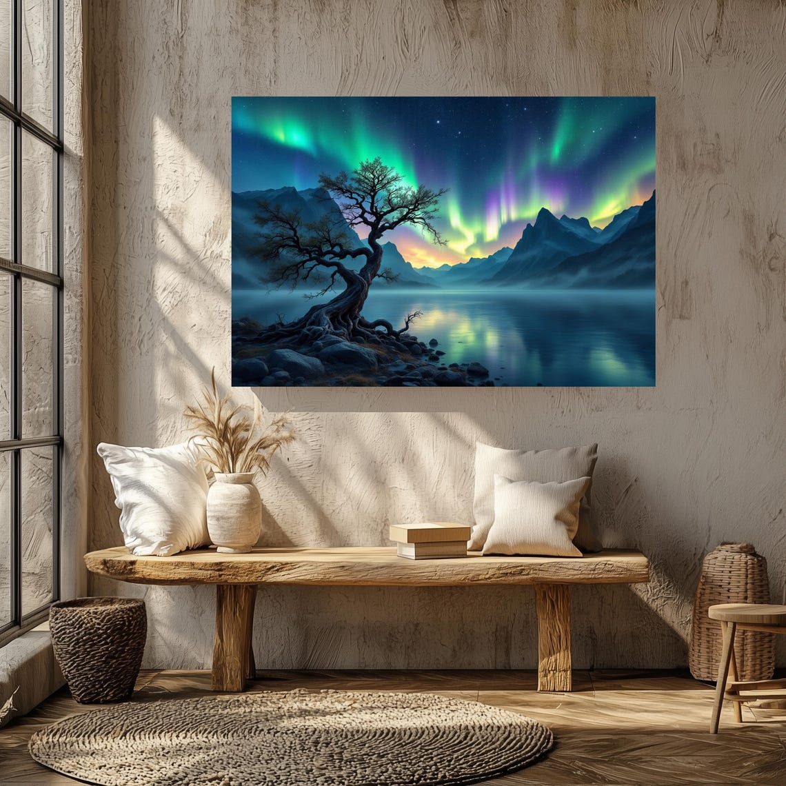 Northern Lights Abstract Modern Art