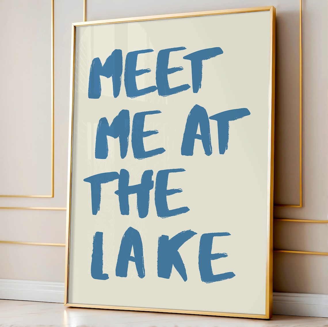 Meet Me At The Lake Vintage Travel Poster - Image 2