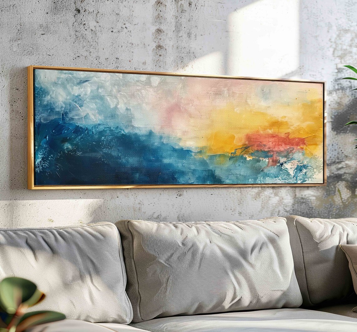 Abstract Seascape, Modern Landscape Wall Art Print