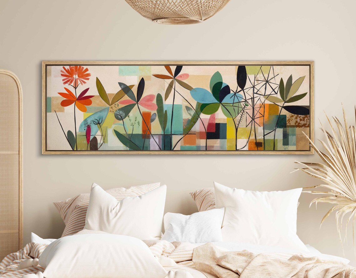 Mid-Century Botanical Floral Wall Art Poster Print - Image 2