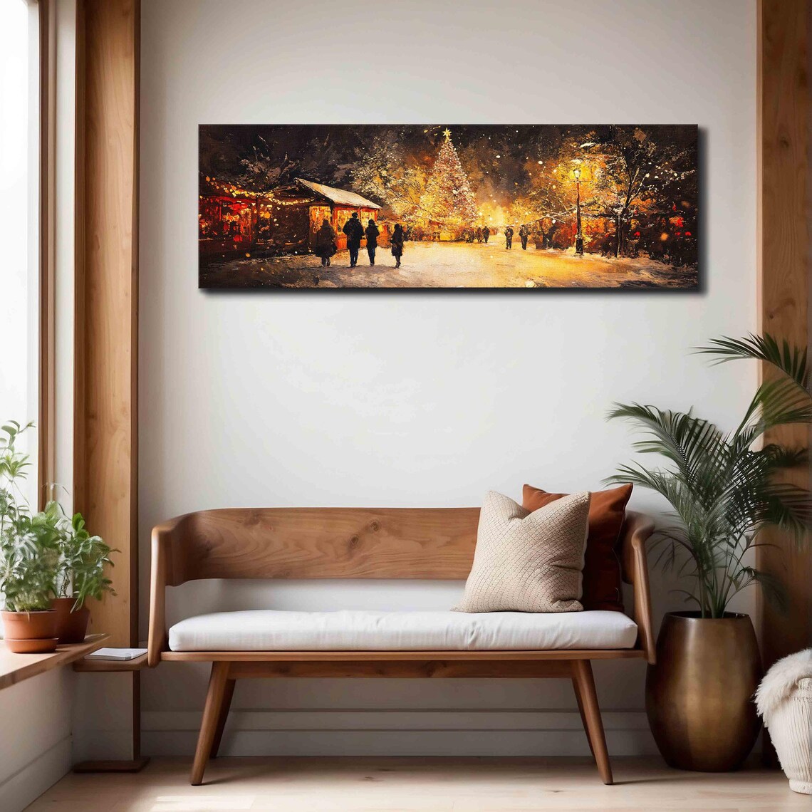 Christmas Night Art Print, Holiday Home Wall Decor - Image 4