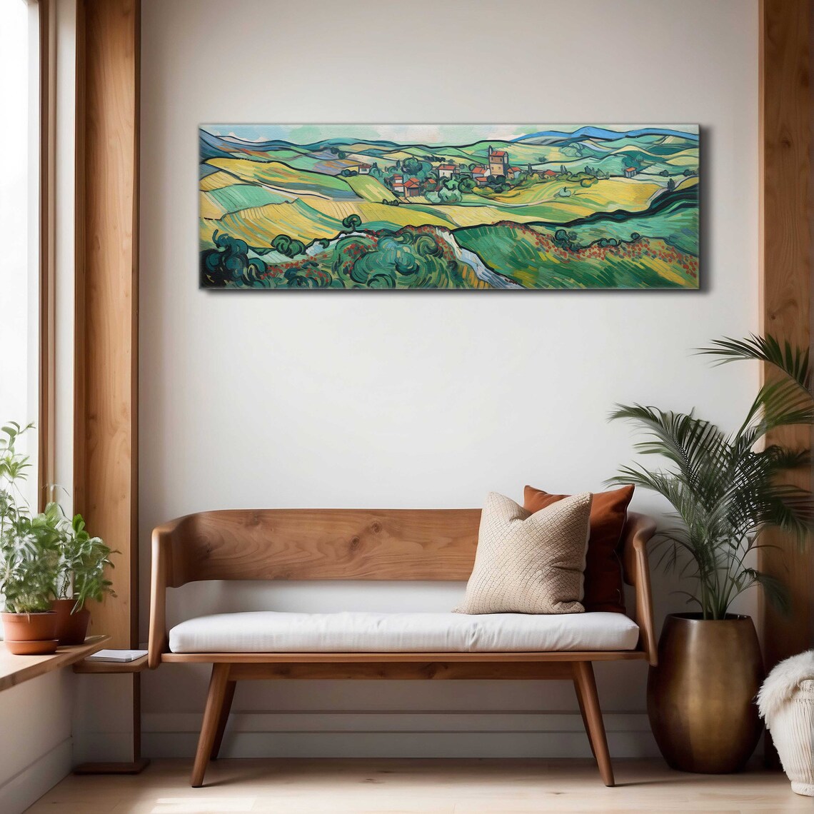 Vintage Panoramic Landscape Art Print, Horizontal - Image 4