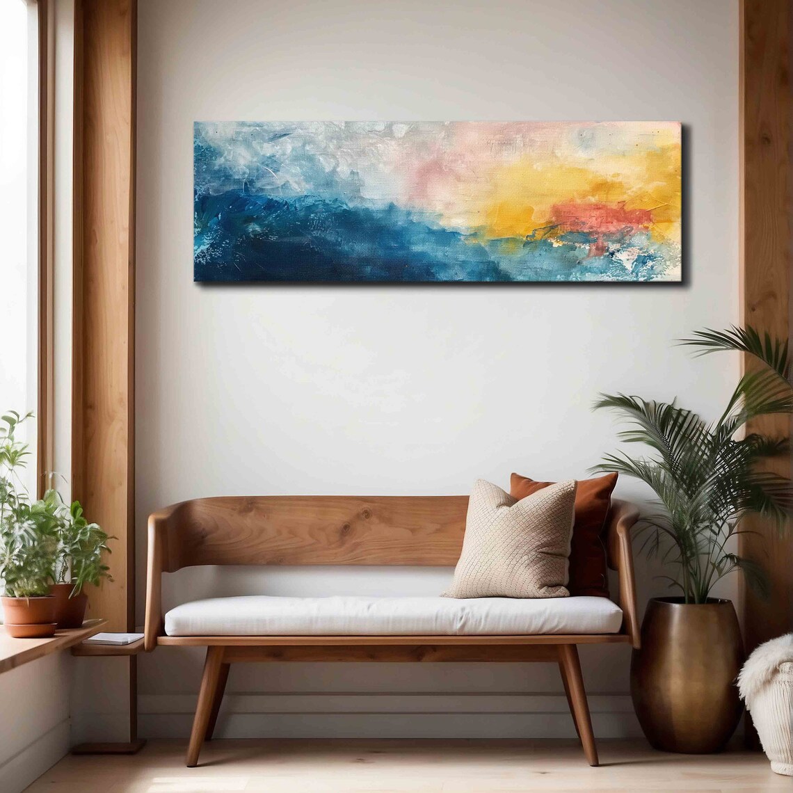 Abstract Seascape, Modern Landscape Wall Art Print - Image 4