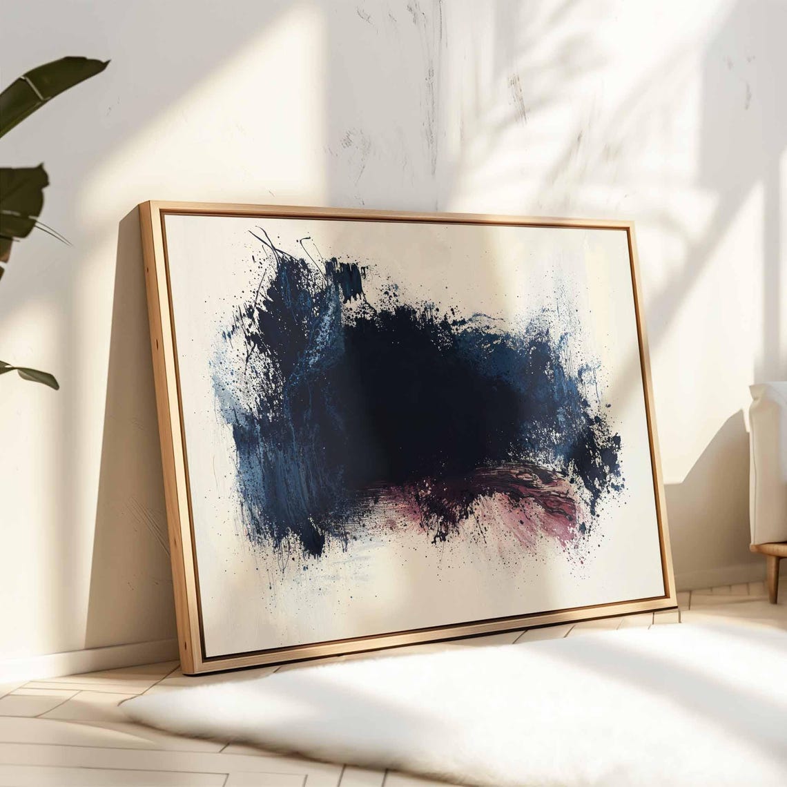 Abstract Wall Art Framed Print Modern Wall Art Print Above Bedsofa Decor Geometric Wall Art Decor Large Wall Art Framed - Image 4