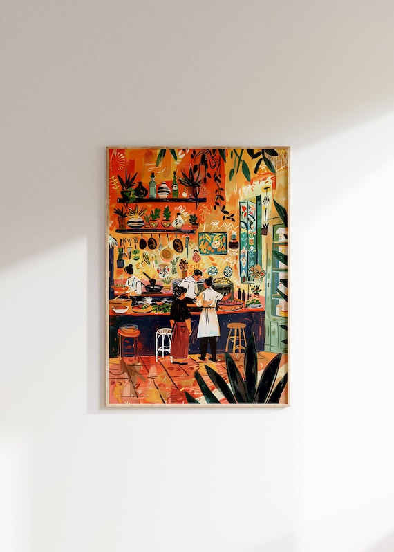 Henri Matisse-Inspired Retro Wall Art Print