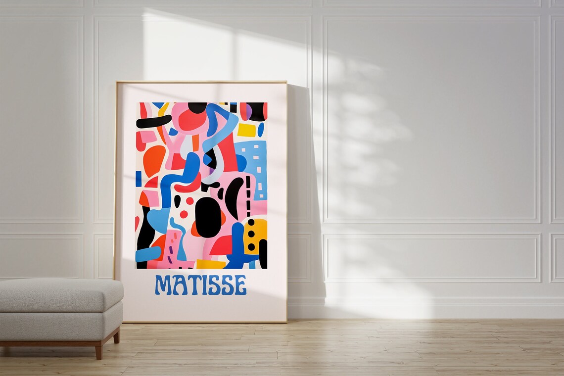 Henri Matisse Cut-Outs Minimalist Neutral Art Print