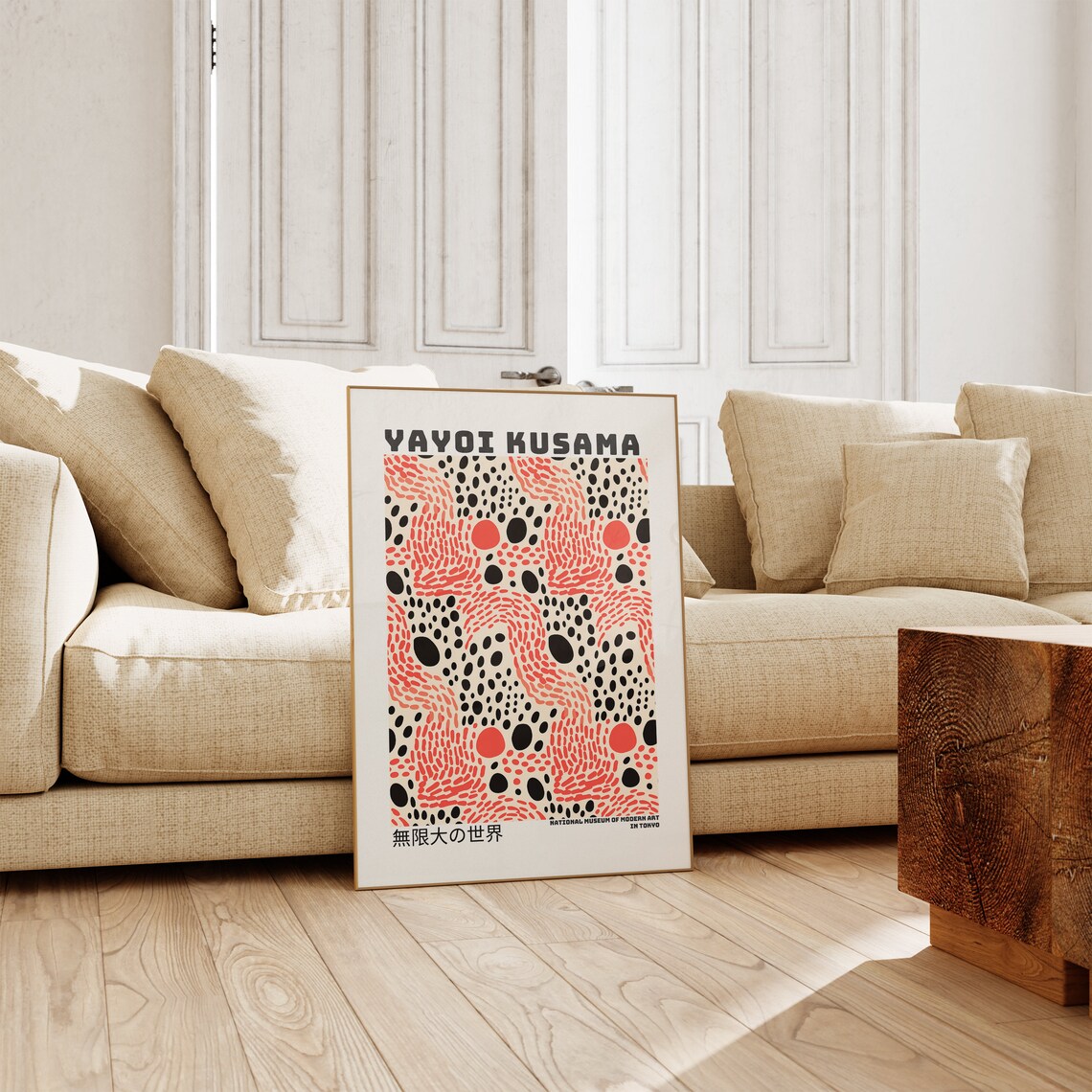 Yayoi Kusama Abstract Poster, Japandi Wall Art - Image 4