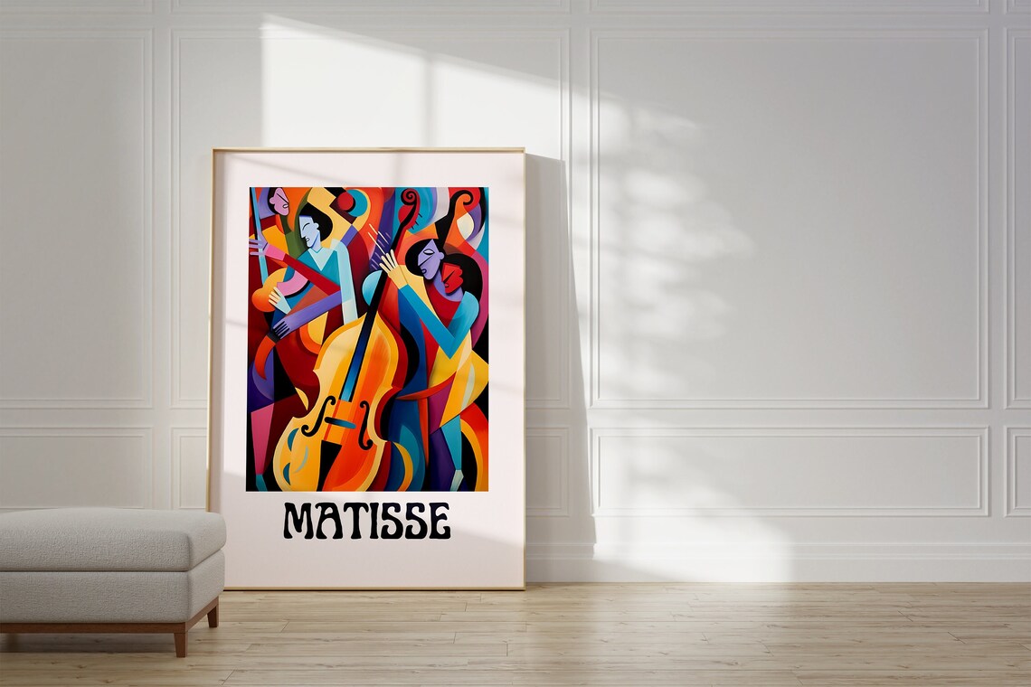 Matisse Cut Outs Art Print, Modern Gallery Decor