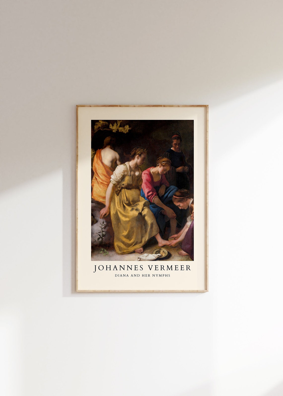 Johannes Vermeer Poster Vintage Gallery Art Print Vermeer Print Famous Art Vintage Museum Print Vermeer Vintage Wall Art Ideal Gift