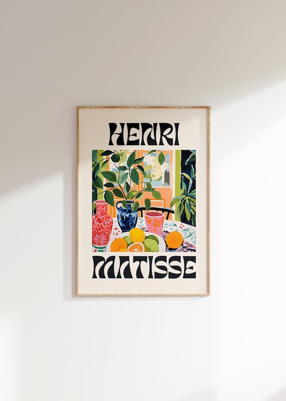 Henri Matisse Print Modern Gallery Exhibition Art Aesthetic Matisse Poster Minimalist Floral Wall Art Colorful Classic Art Home Decor