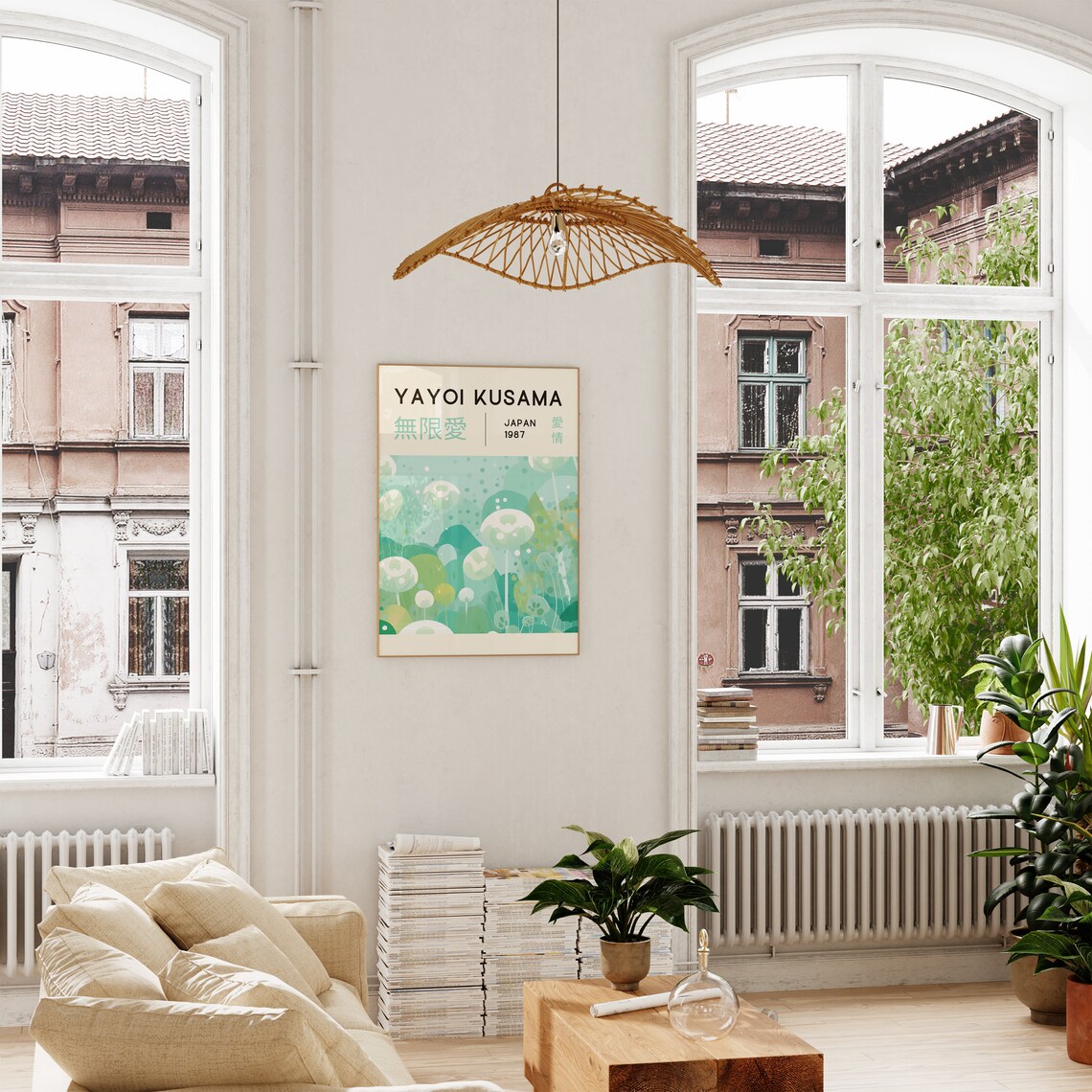 Yayoi Kusama-Inspired Japanese Wall Art, Poster Print - Image 3
