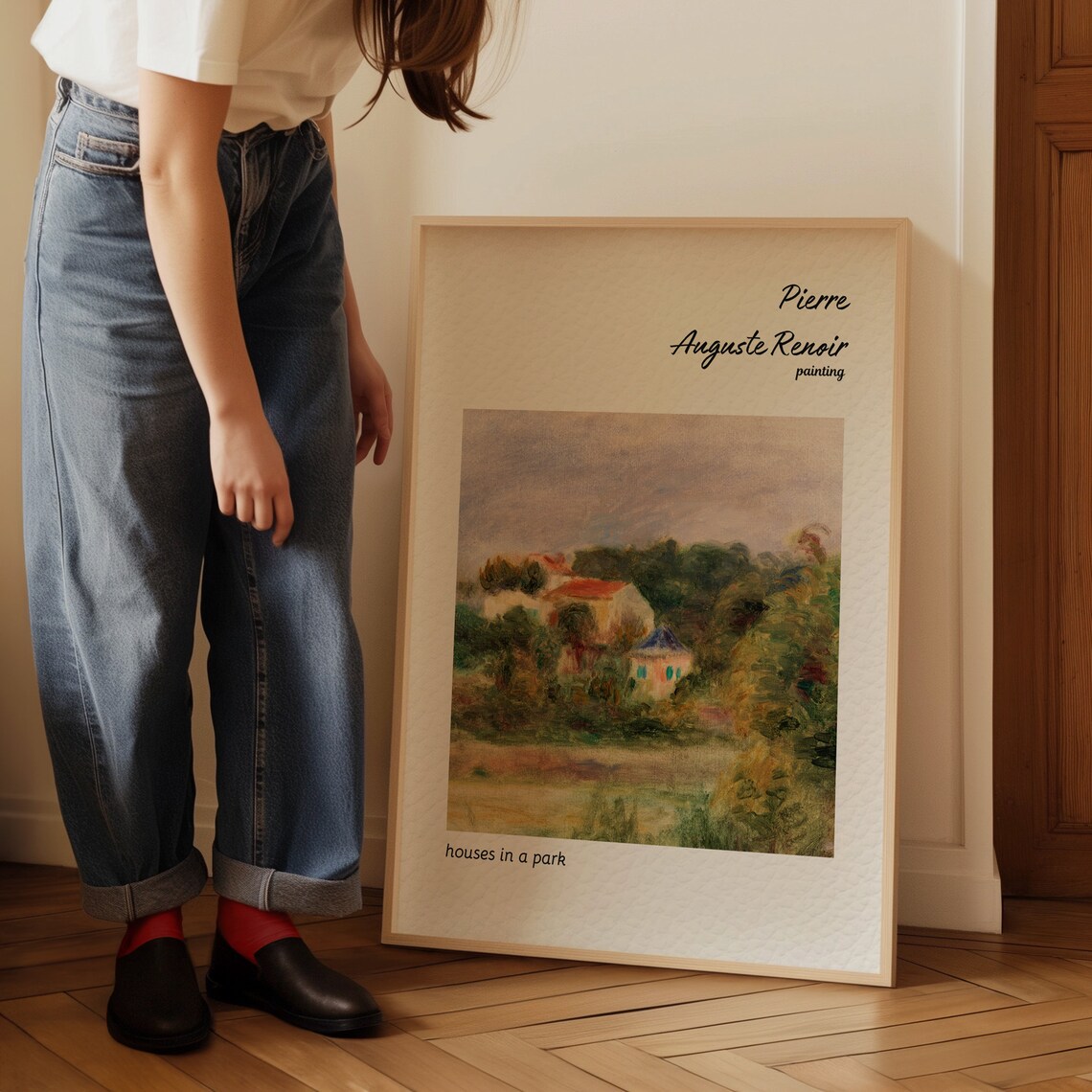Renoir Houses in a Park Impressionist Countryside Painting Poster - Image 4