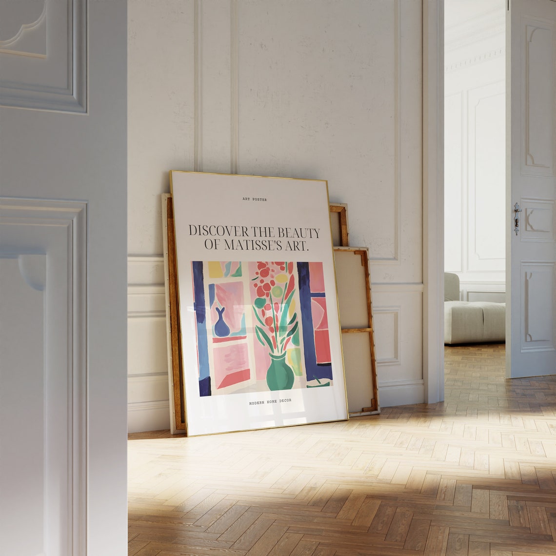 Henri Matisse Floral Still Life Green Vase Modern Wall Poster - Image 4