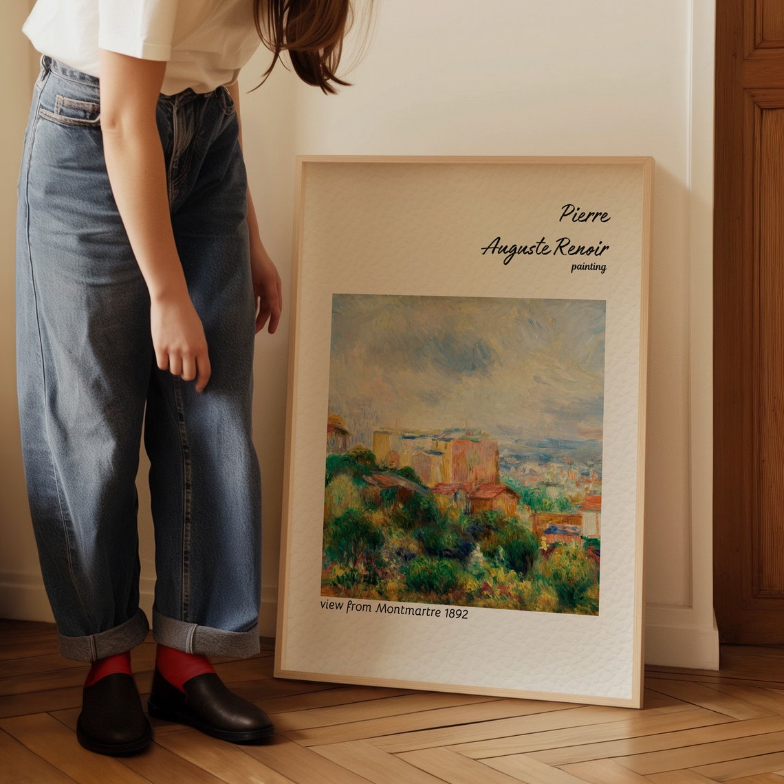Renoir View from Montmartre 1892 Paris Cityscape Painting Poster - Image 4