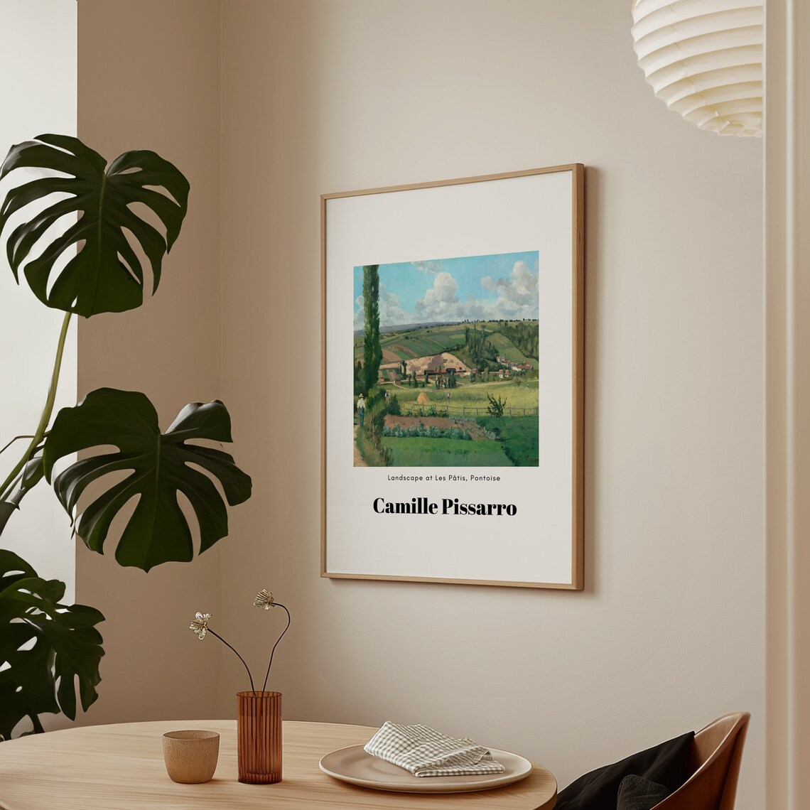 Camille Pissarro Les Patis Pontoise Landscape Impressionist Poster - Image 2