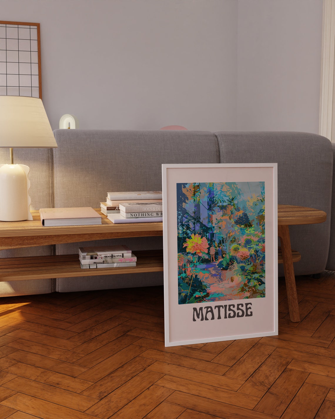 Henri Matisse Lush Garden Path Pastel Bloom Walk Scene Poster - Image 3