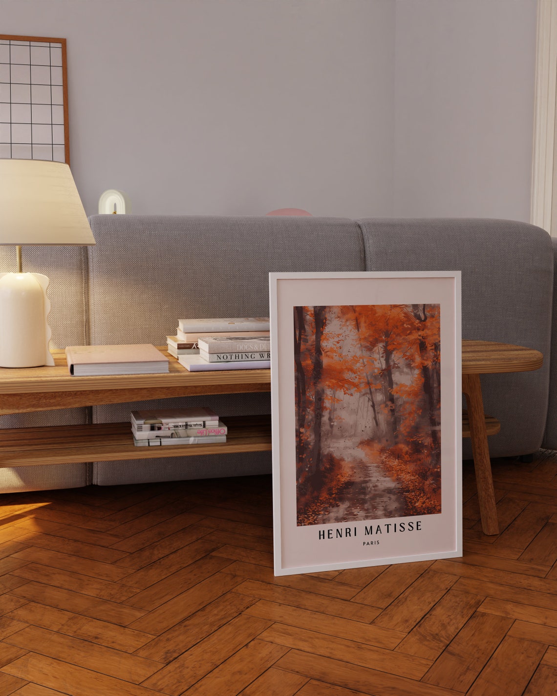 Henri Matisse Paris Misty Autumn Forest Path Orange Fall Poster - Image 3