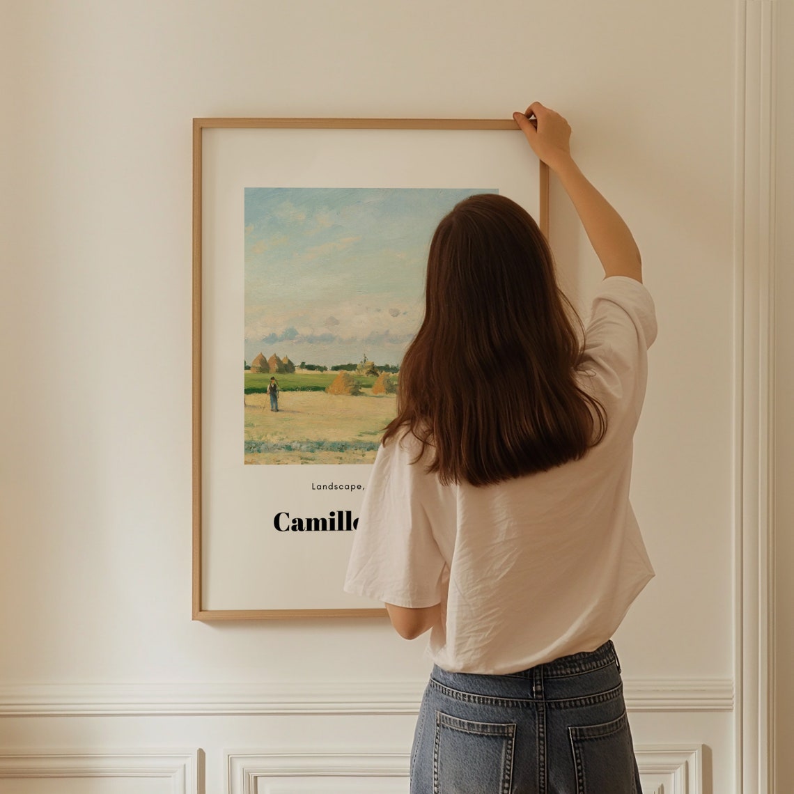 Camille Pissarro Ile de France Haystacks Rural Landscape Poster - Image 4