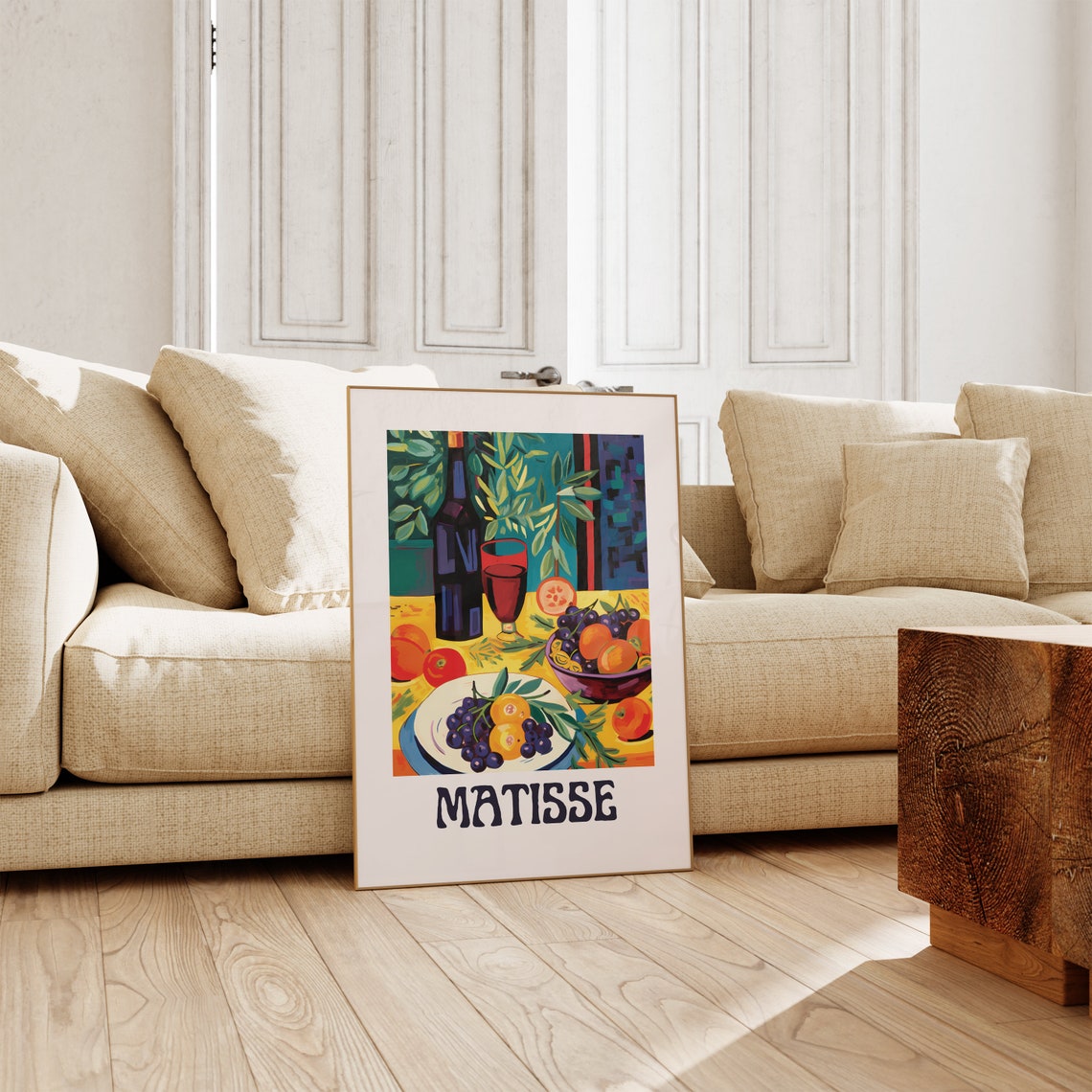 Matisse Fauvist Still Life Wine Grapes Fruit Table Art Poster - Image 4