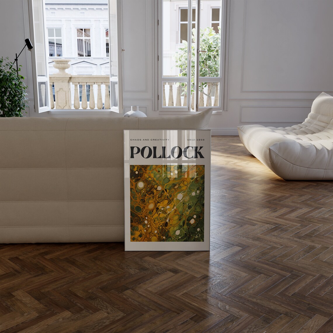 Jackson Pollock Abstract Maximalist Wall Art Print