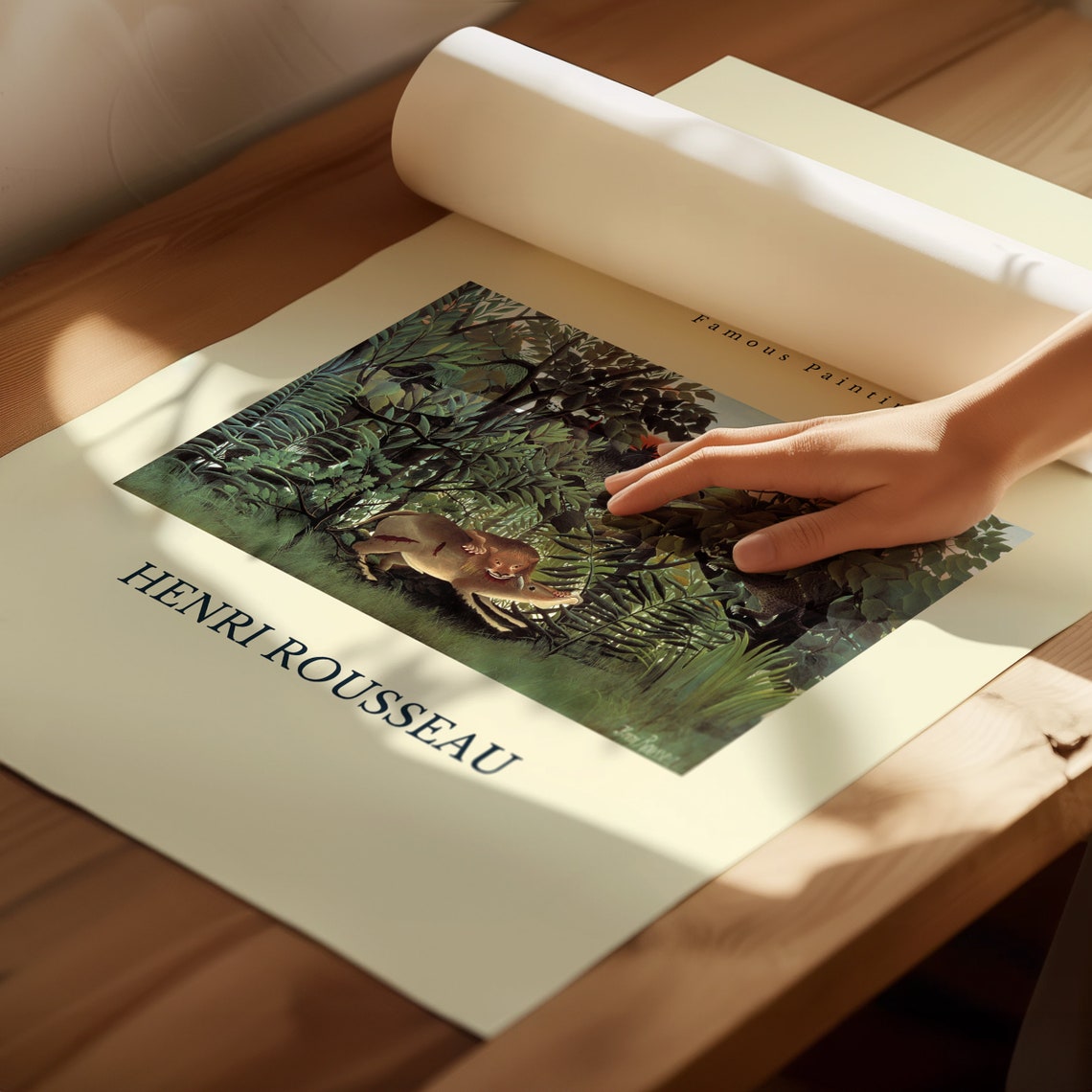 Henri Rousseau Poster Scene In Bagneux On The Outskirts Of Paris Realism Art Antique Decor Home Decoration Garden Poster - Image 2