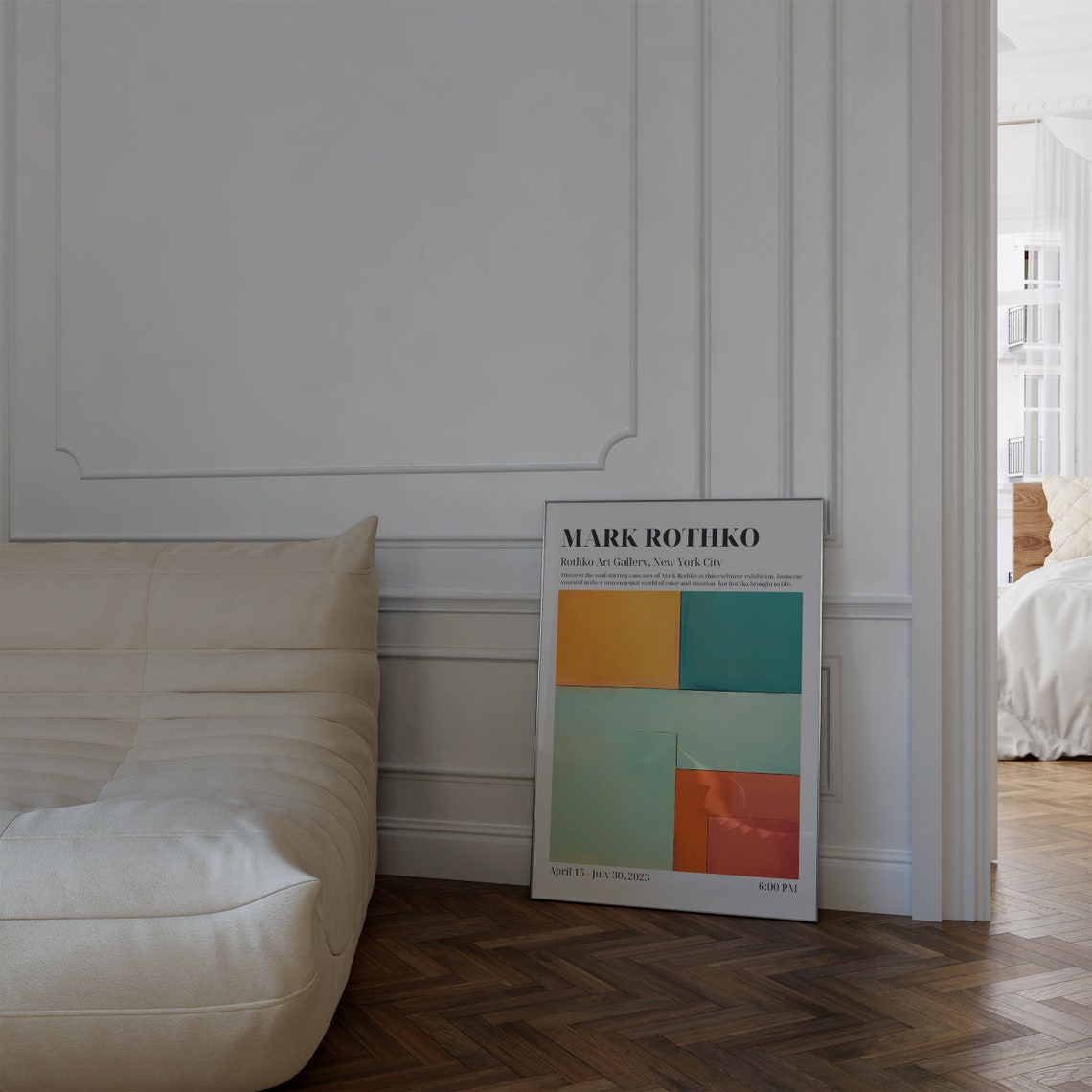 Mark Rothko NYC Exhibition Color Block Modern Abstract Art Poster - Image 2