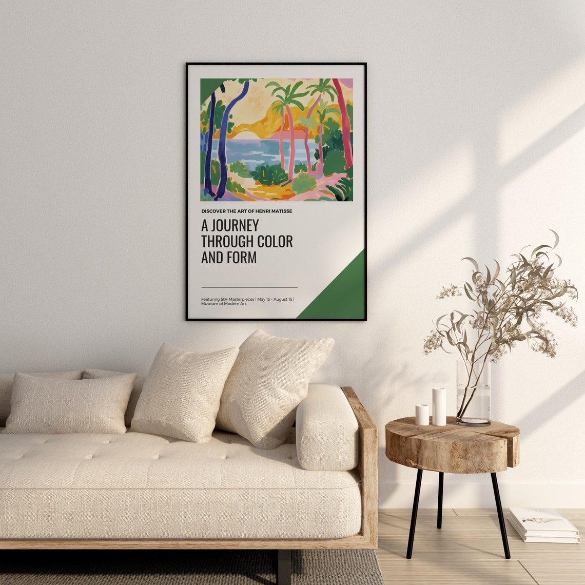 Henri Matisse Pink Palm Beach Journey Through Color Form Poster - Image 2