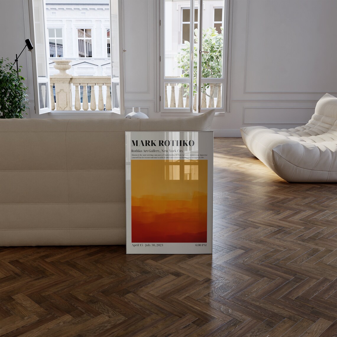 Mark Rothko Exhibition Museum Poster Print - Image 2