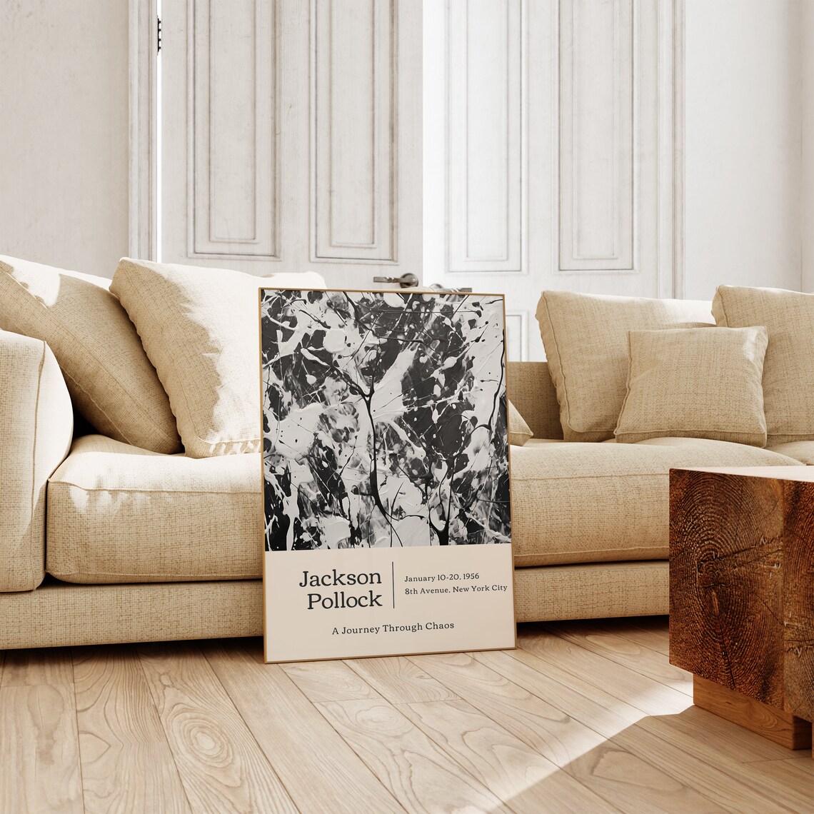 Jackson Pollock Trendy Abstract Wall Art Print - Image 4