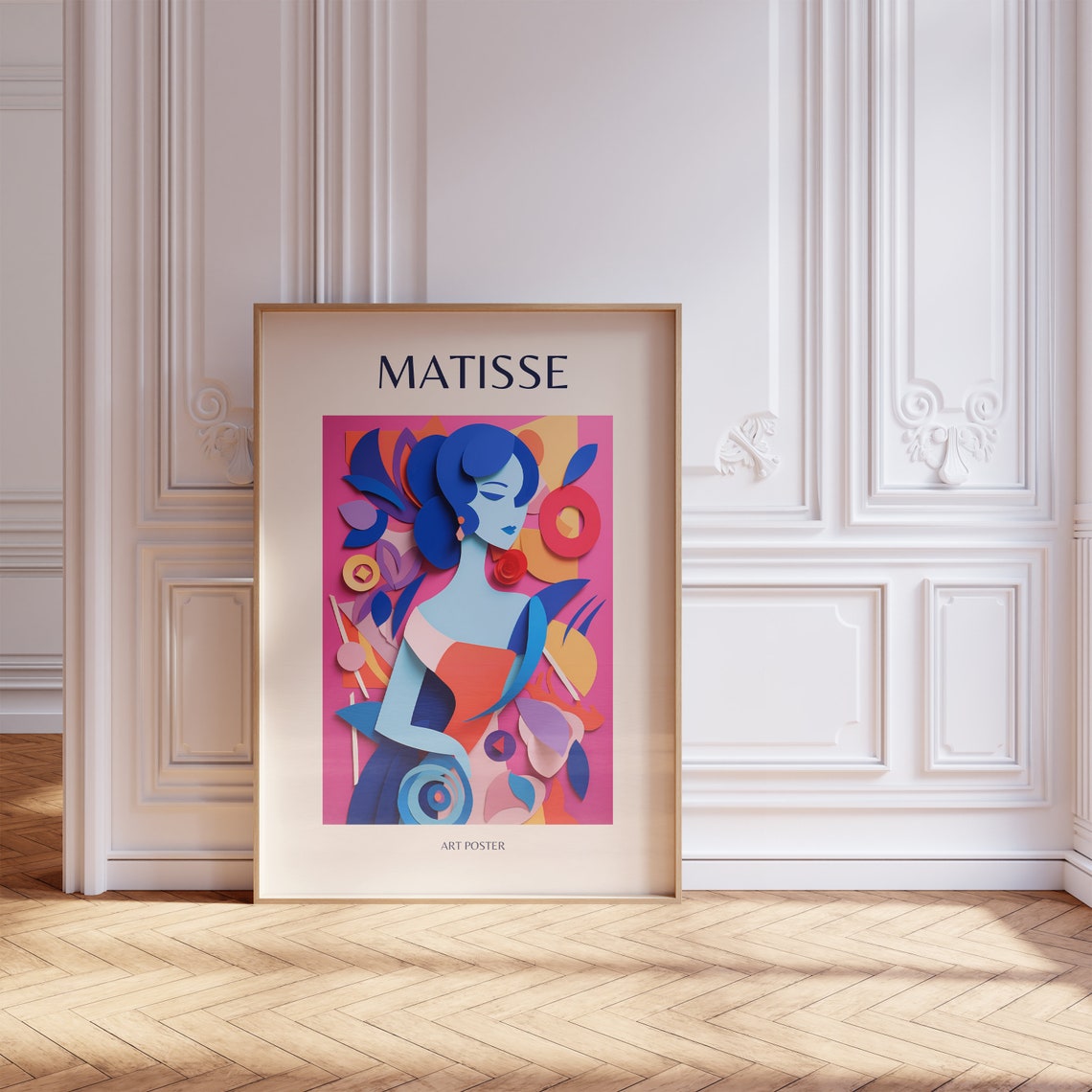 Henri Matisse Cut Out Style Woman Colorful Art Exhibition Poster - Image 4