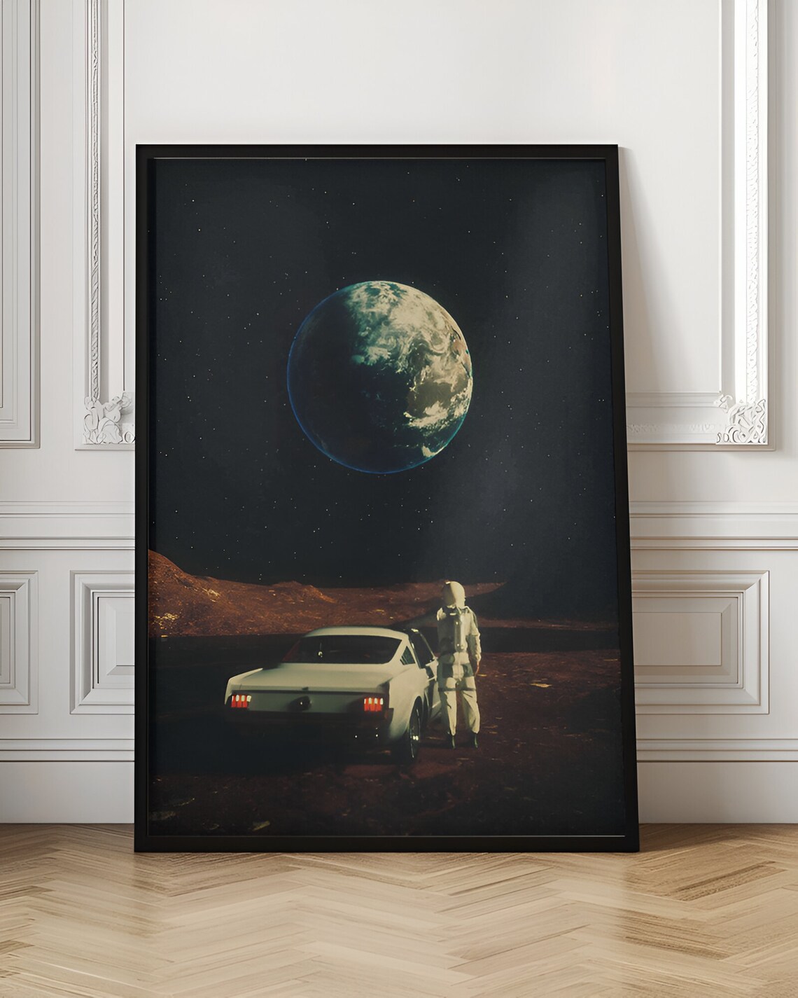 Far From Home Sci-Fi Retro Futurism Mars Poster - Image 3
