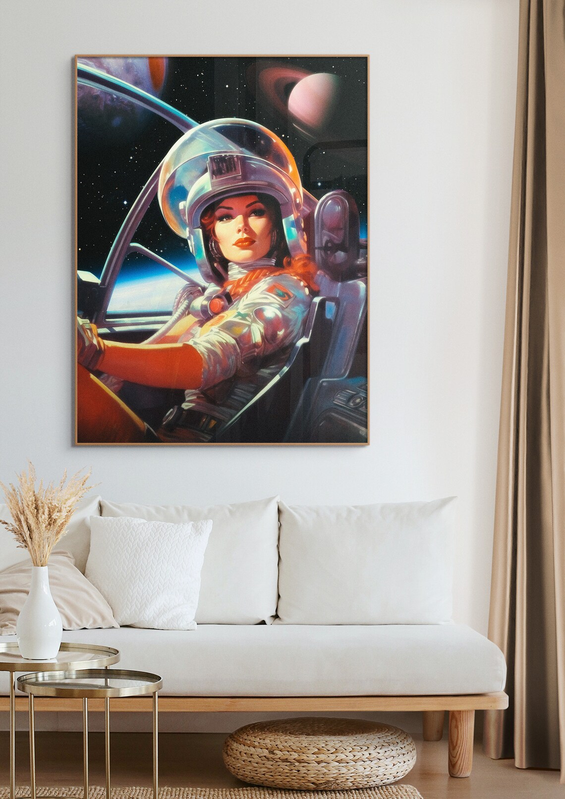 Next Stop Mars Retro Space Travel Poster - Image 2